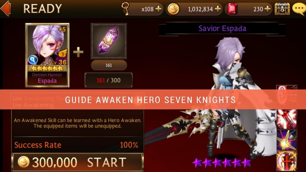 Cara awaken hero seven knights